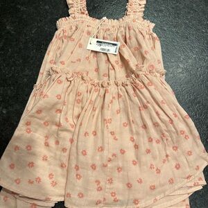 Rylee + Cru  Pink/Peach Daisy Dress